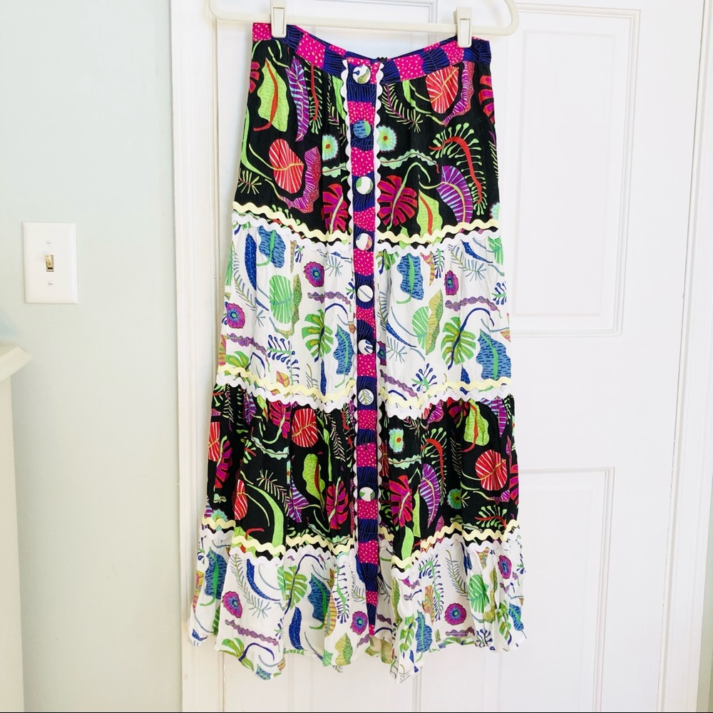 Celia B Mixed Print Skirt